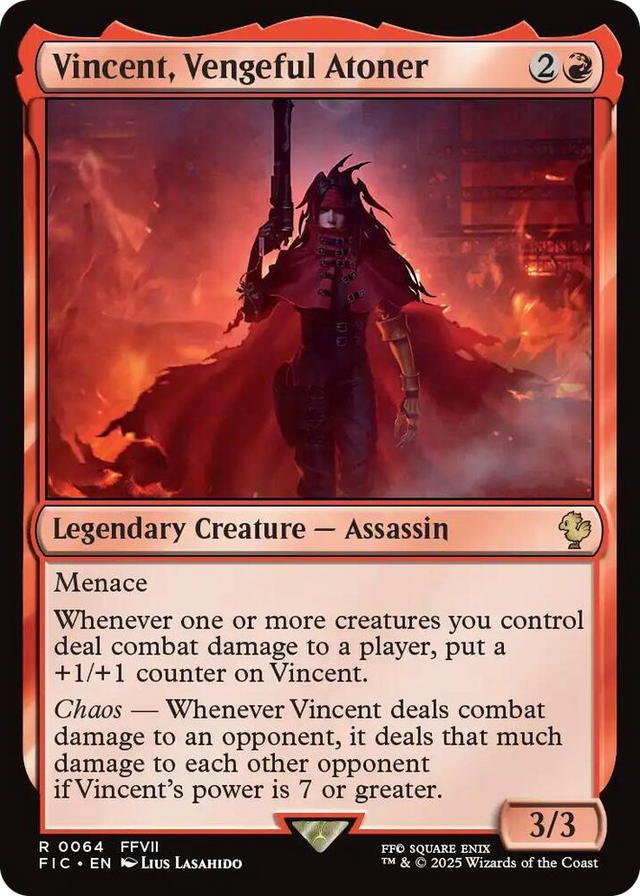0064 Vincent, Vengeful Atoner R Commander: FINAL FANTASY
