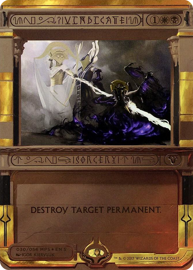 0030 Vindicate M Masterpiece Series: Amonkhet Invocations