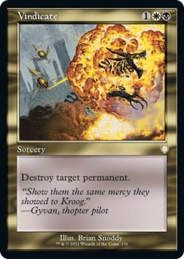0131 Vindicate (Retro Frame) R Commander: The Brothers' War