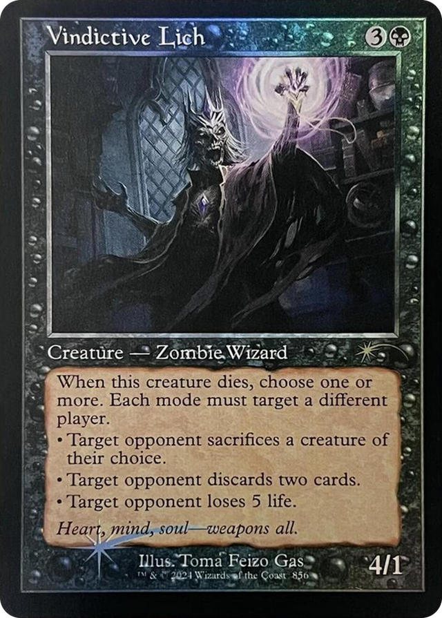 0856 Vindictive Lich (Retro Frame) R Secret Lair Drop Series