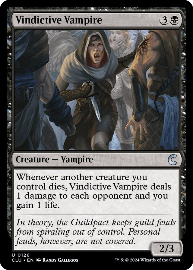 0126 Vindictive Vampire U Ravnica: Clue Edition
