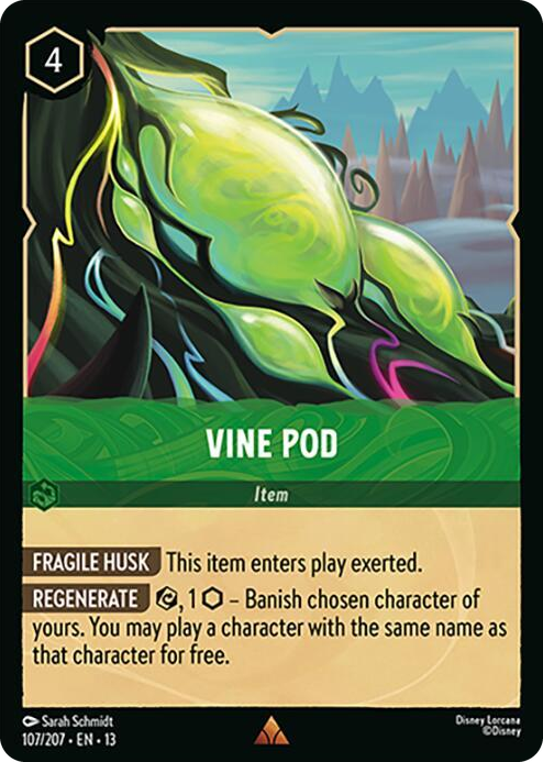 Vine Pod #107 Rare - Attack of the Vine! Pokemon card