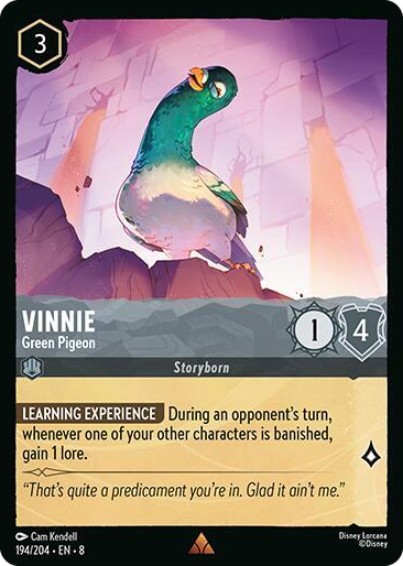 0194 Vinnie - Green Pigeon Rare Reign of Jafar