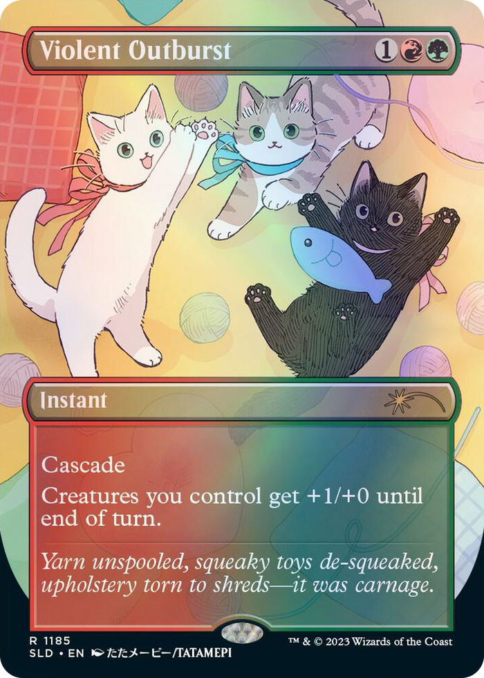 Violent Outburst #1185 R - Secret Lair Drop Series Pokemon card