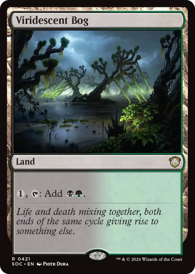 0421 Viridescent Bog R Commander: Secrets of Strixhaven