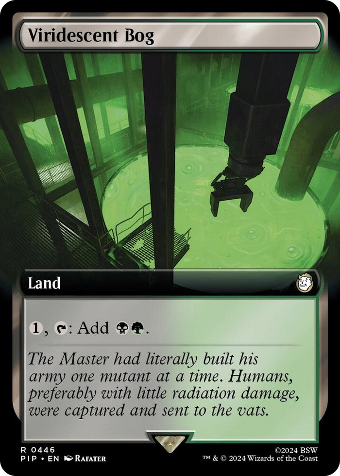 Viridescent Bog (Extended Art) #446 R - Universes Beyond: Fallout Pokemon card
