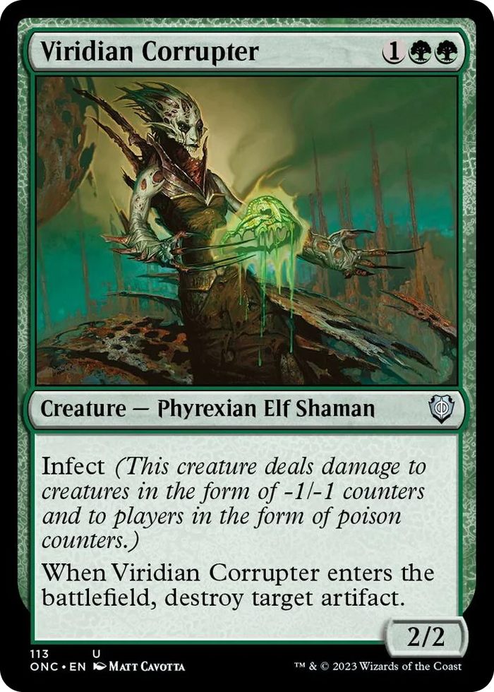 0113 Viridian Corrupter U Commander: Phyrexia: All Will Be One