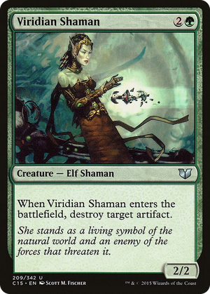 0209 Viridian Shaman U Commander 2015
