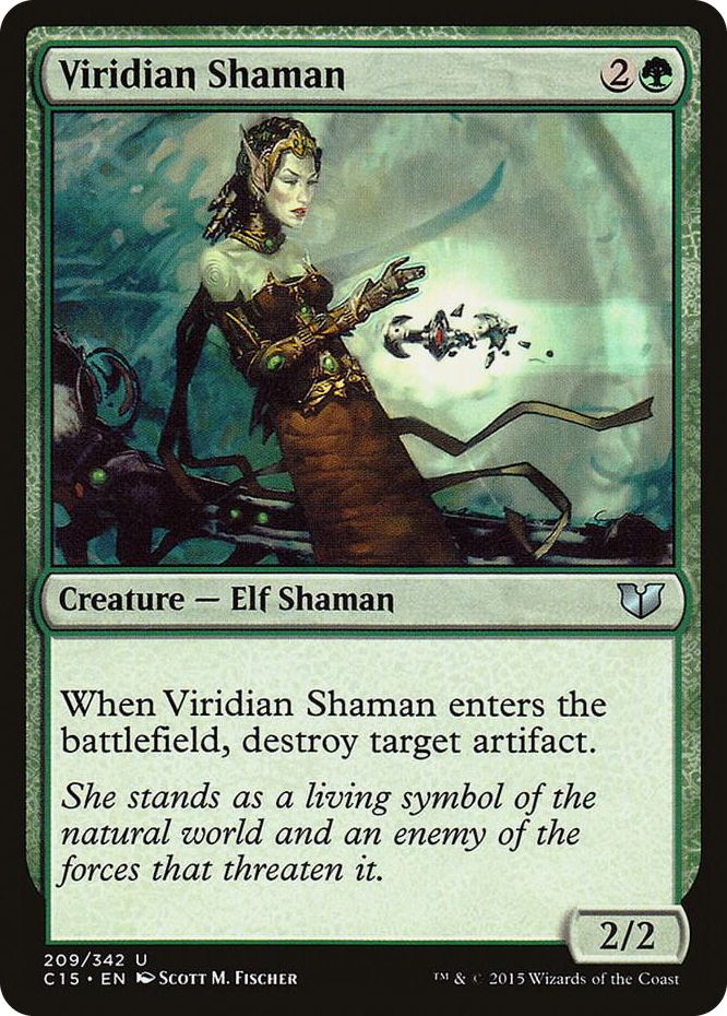 Viridian Shaman #209 U - Commander 2015 Pokemon card