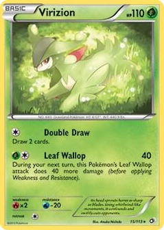 0015 Virizion Rare Deck Exclusives