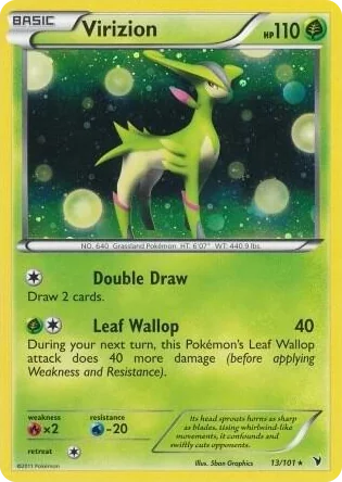 0013 Virizion - 13/101 (Cosmos Holo) Promo Blister Exclusives