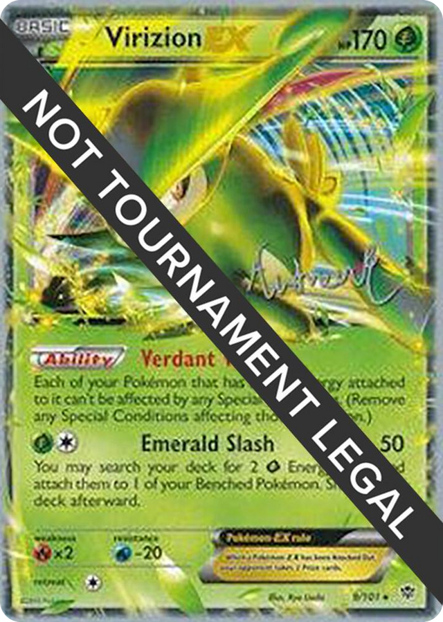 0009 Virizion EX - 2014 (Andrew Estrada) Ultra Rare World Championship Decks
