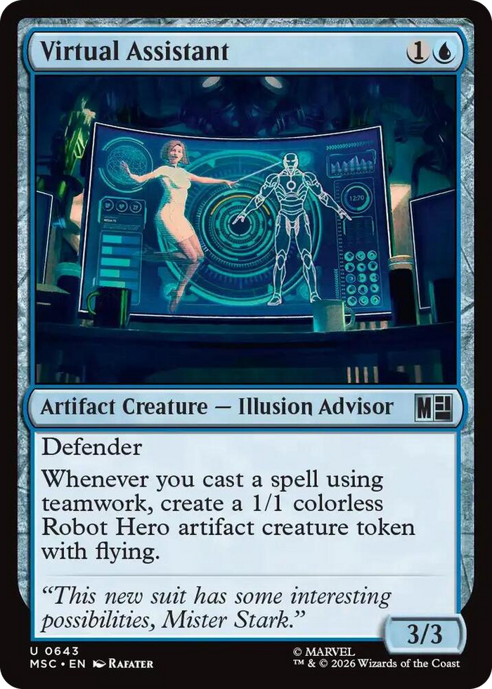 Virtual Assistant #643 U - Commander: Marvel Super Heroes Pokemon card