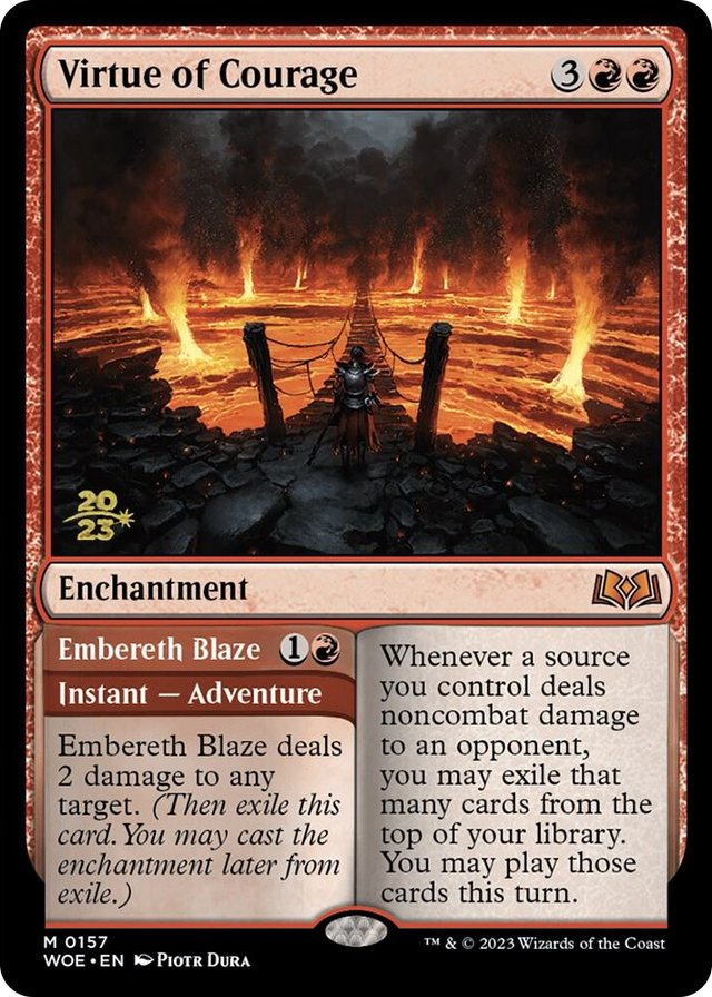 0157 Virtue of Courage R Prerelease Cards