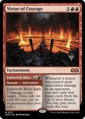 0157 Virtue of Courage R Promo Pack: Wilds of Eldraine