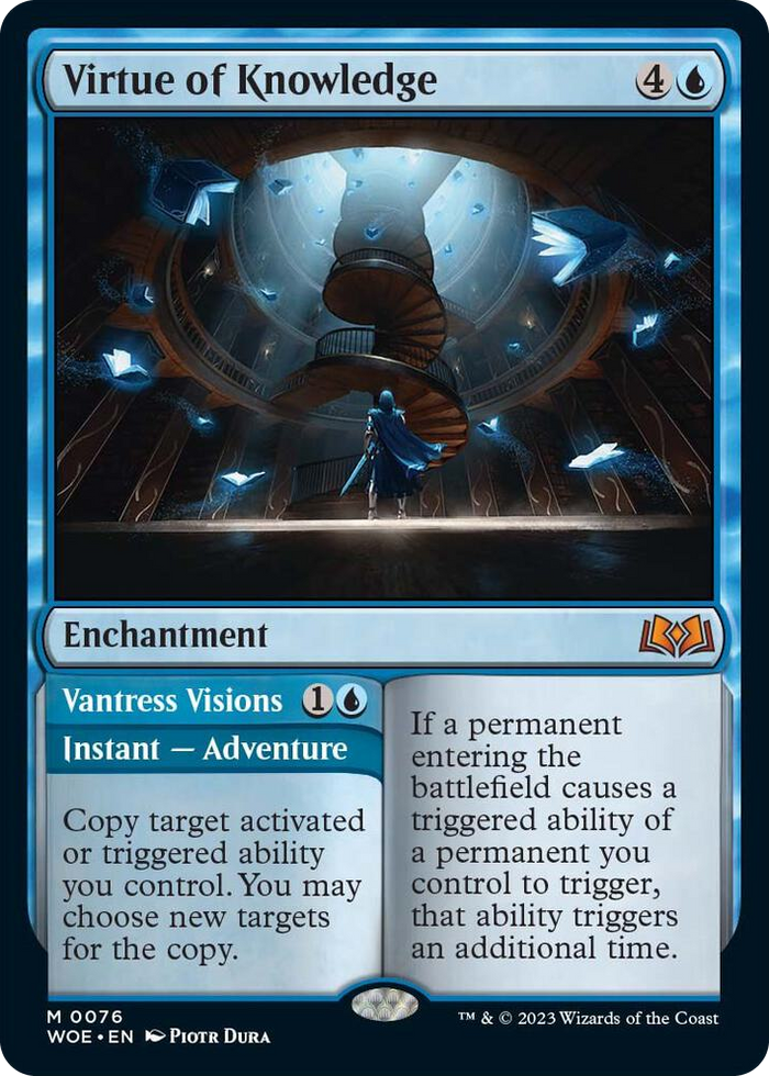 Virtue of Knowledge #76 M - Wilds of Eldraine Pokemon card