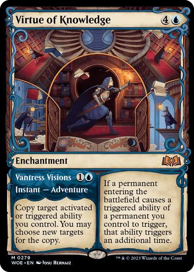 0279 Virtue of Knowledge (Showcase) M Wilds of Eldraine