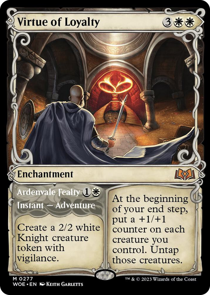 Virtue of Loyalty (Showcase) #277 M - Wilds of Eldraine Pokemon card