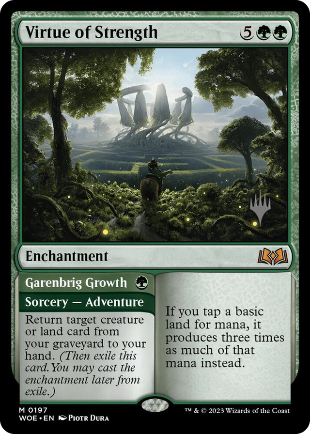 0197 Virtue of Strength M Promo Pack: Wilds of Eldraine