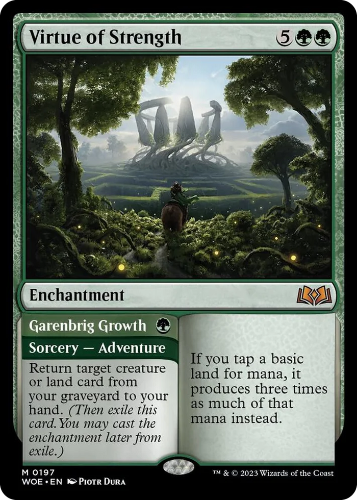 0197 Virtue of Strength M Wilds of Eldraine