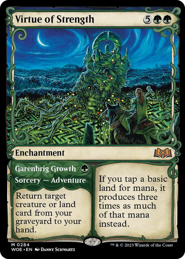 0284 Virtue of Strength (Showcase) M Wilds of Eldraine