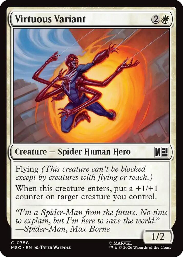 0758 Virtuous Variant C Commander: Marvel Super Heroes