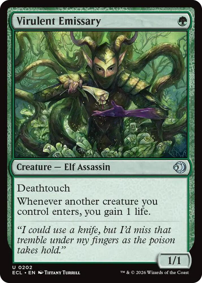 Virulent Emissary #202 U - Lorwyn Eclipsed Pokemon card