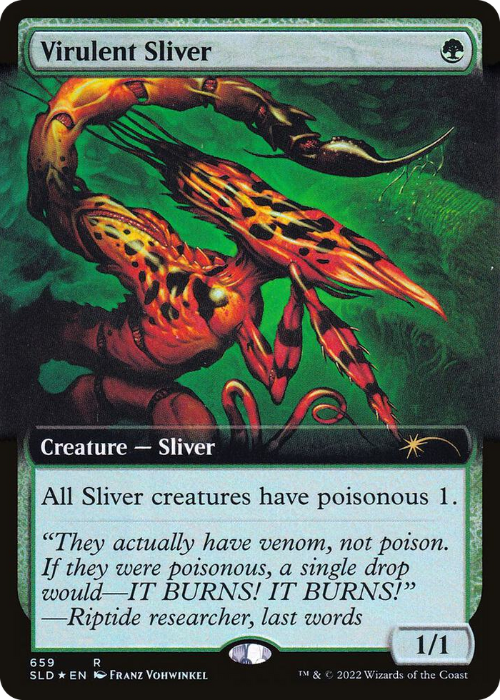 Virulent Sliver (Extended Art) #659 R - Secret Lair Drop Series Pokemon card