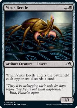 0128 Virus Beetle C Kamigawa: Neon Dynasty
