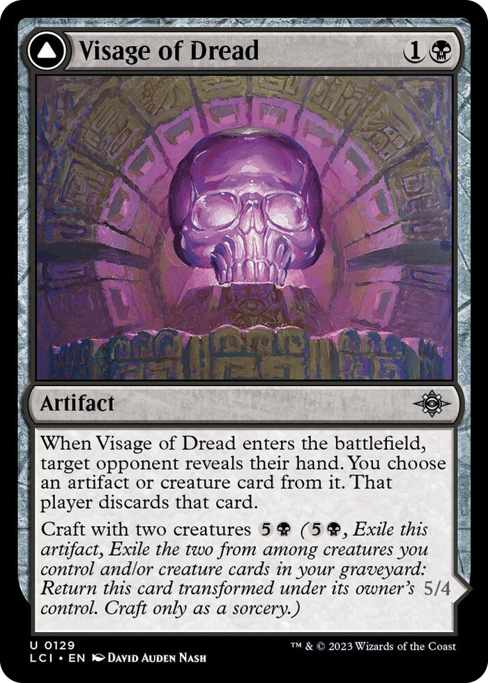 Visage of Dread #129 U - The Lost Caverns of Ixalan Pokemon card