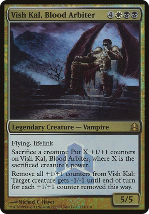 0234 Vish Kal, Blood Arbiter (Commander Launch Promo) P Oversize Cards