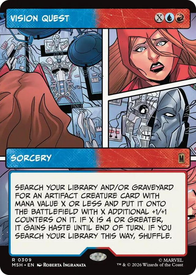 0309 Vision Quest (Borderless) R Marvel Super Heroes
