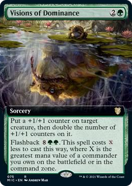 0075 Visions of Dominance (Extended Art) R Commander: Innistrad: Midnight Hunt