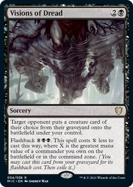 0034 Visions of Dread R Commander: Innistrad: Midnight Hunt