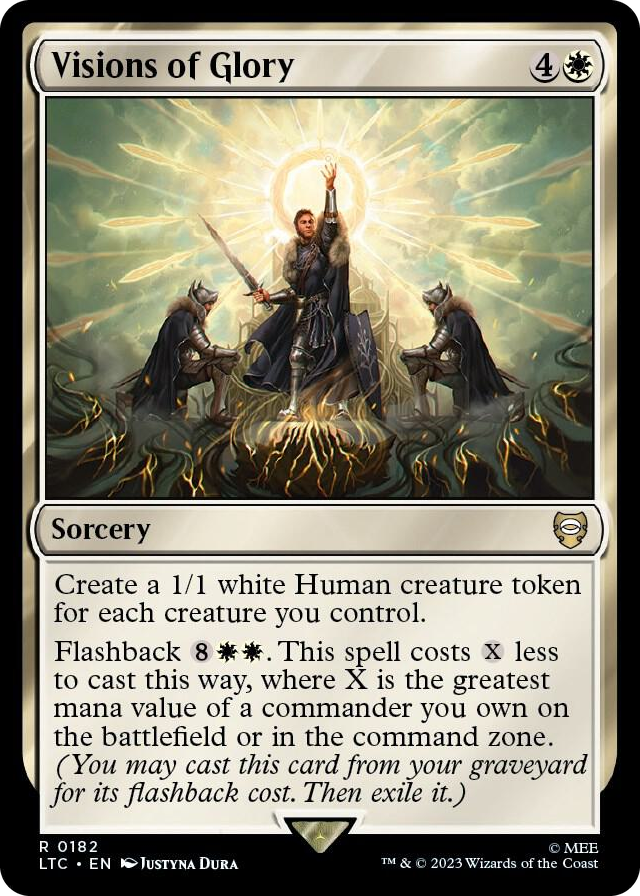 Visions of Glory #182 R - Commander: The Lord of the Rings: Tales of Middle-earth Pokemon card