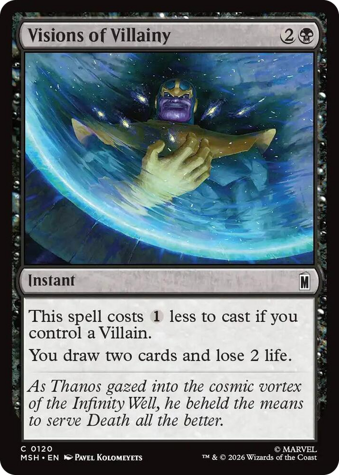 Visions of Villainy #120 C - Marvel Super Heroes Pokemon card