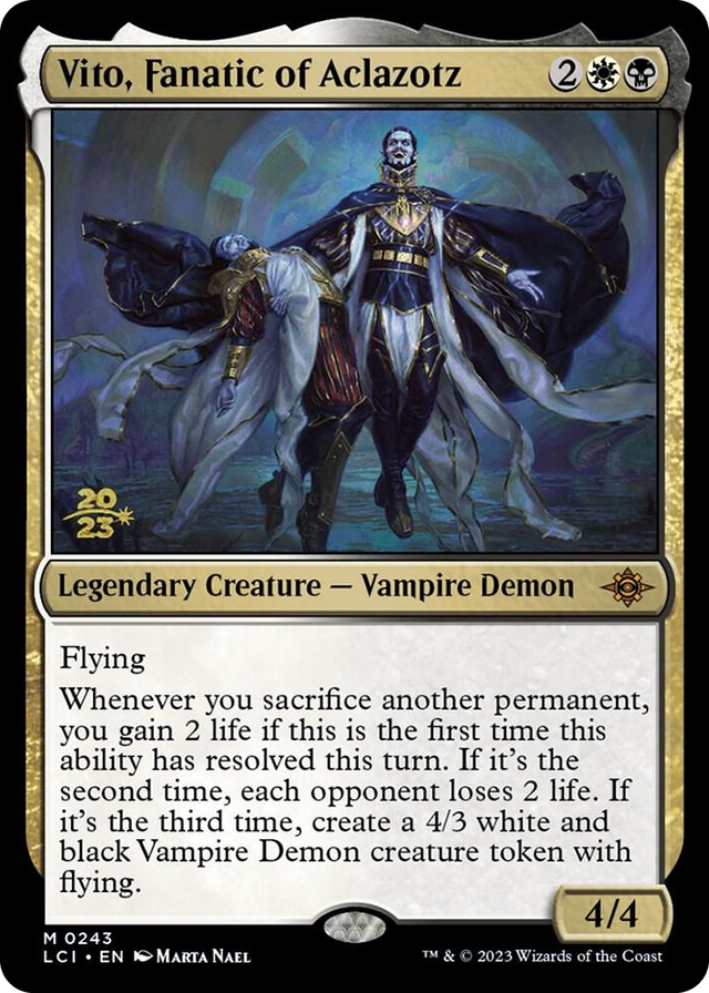 0243 Vito, Fanatic of Aclazotz M Prerelease Cards