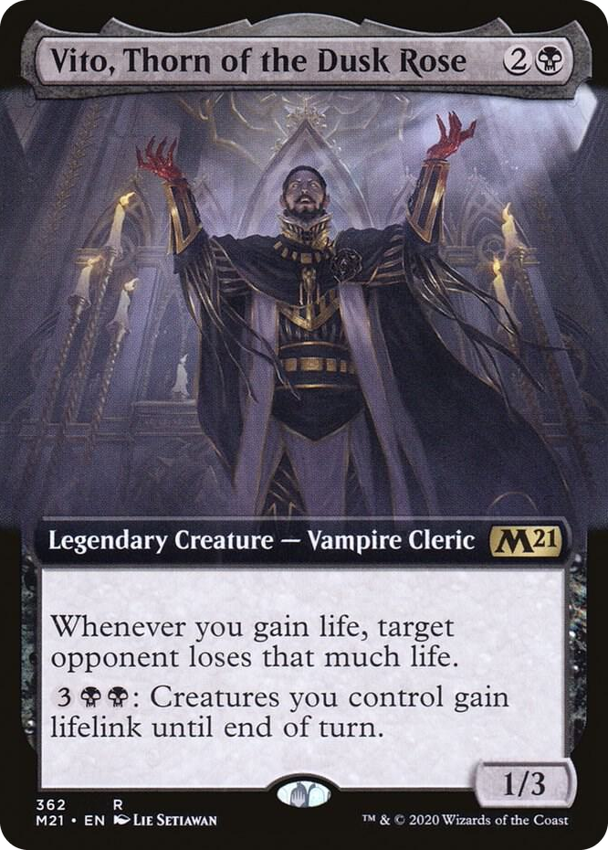 0362 Vito, Thorn of the Dusk Rose (Extended Art) R Core Set 2021