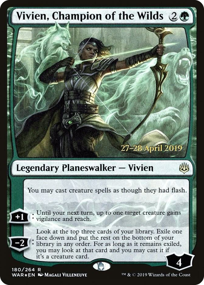 Vivien, Champion of the Wilds #180 R - Prerelease Cards Pokemon card