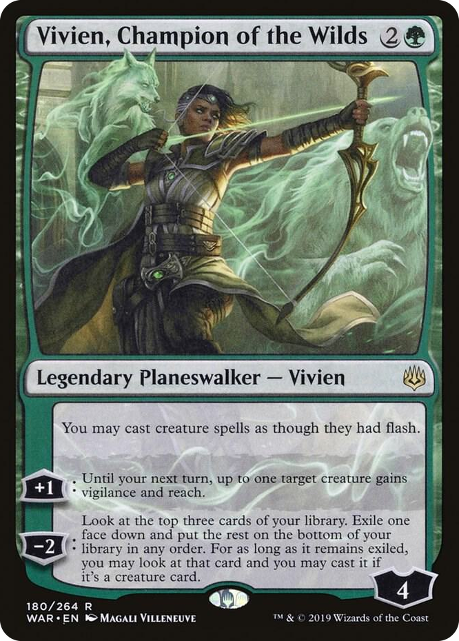 0180 Vivien, Champion of the Wilds R War of the Spark