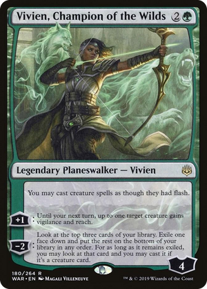 0180 Vivien, Champion of the Wilds R War of the Spark