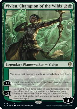 Vivien, Champion of the Wilds #838 R - Commander Legends: Battle for Baldur's Gate Pokemon card