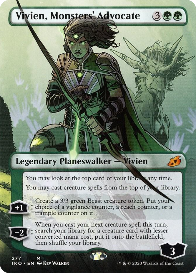 0277 Vivien, Monsters' Advocate (Borderless) M Lair of Behemoths