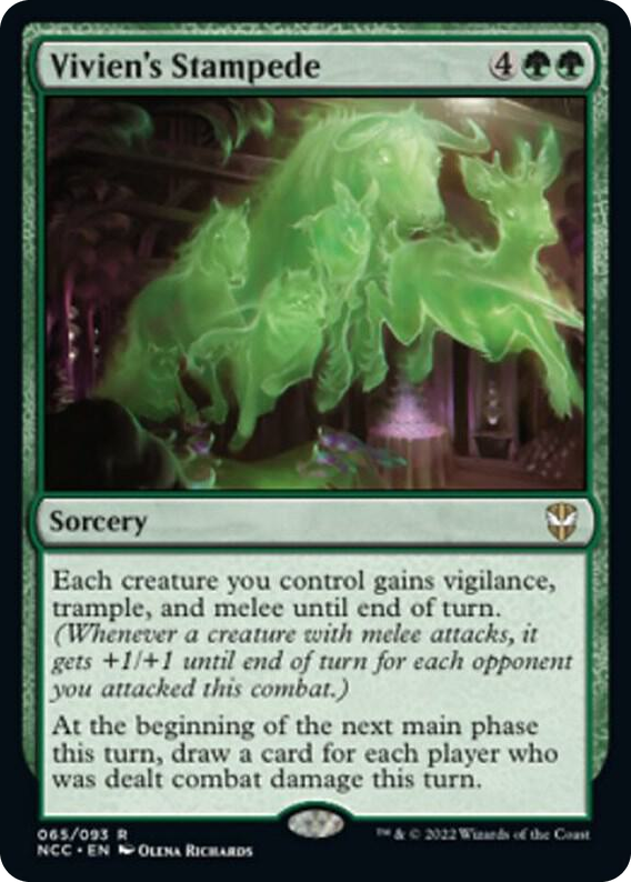 Vivien's Stampede #65 R - Commander: Streets of New Capenna Pokemon card