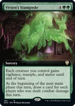 0165 Vivien's Stampede (Extended Art) R Commander: Streets of New Capenna