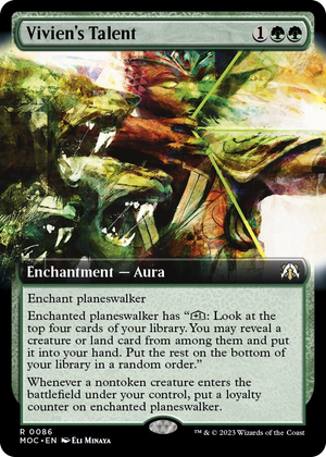 0086 Vivien's Talent (Extended Art) R Commander: March of the Machine