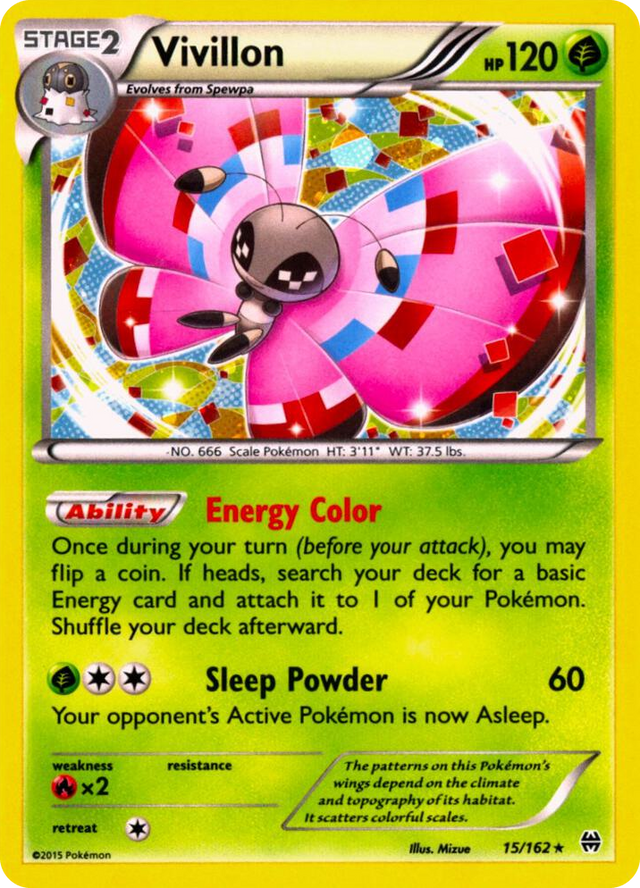 0015 Vivillon - 15/162 (Cosmos Holo) Promo Miscellaneous Cards & Products