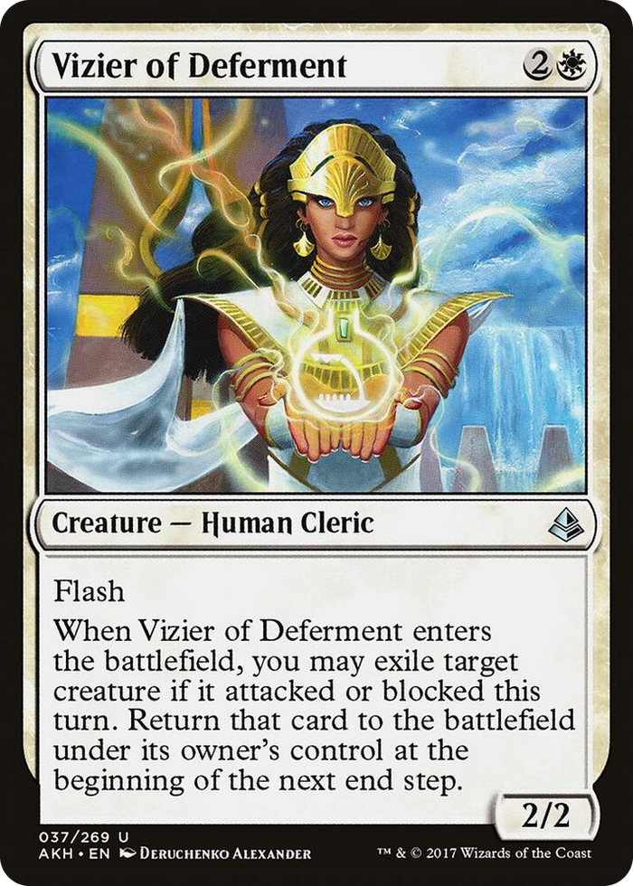 Vizier of Deferment #37 U - Amonkhet Pokemon card