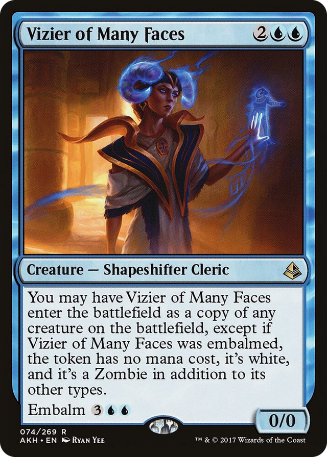 0074 Vizier of Many Faces R Amonkhet