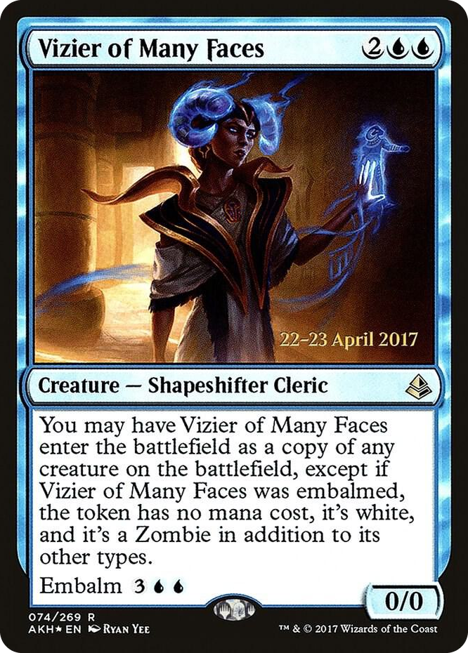 0074 Vizier of Many Faces R Prerelease Cards